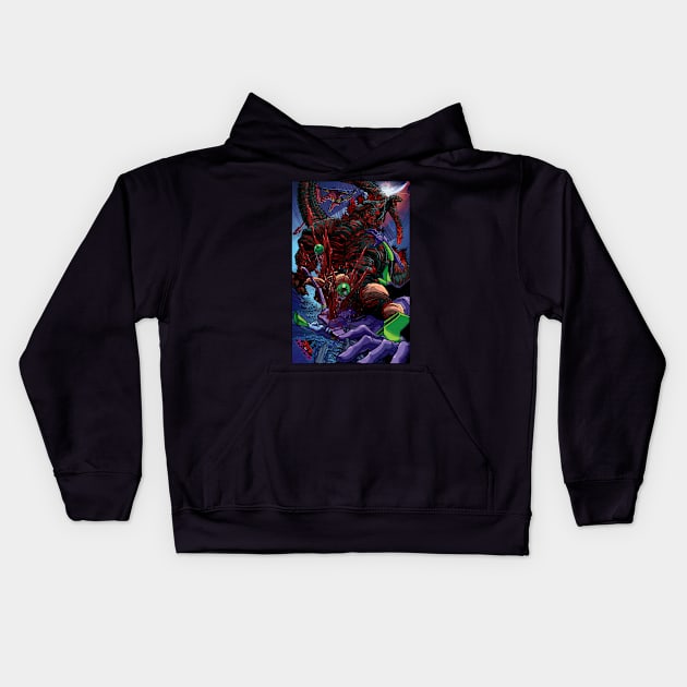 SHIN vs EVA Kids Hoodie by ZornowMustBeDestroyed